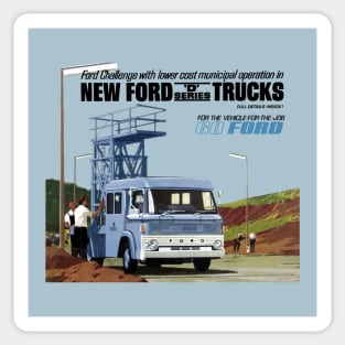 FORD D SERIES TRUCKS - advert Sticker